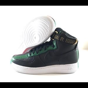 Air Force 1 High Black History Month Red Green